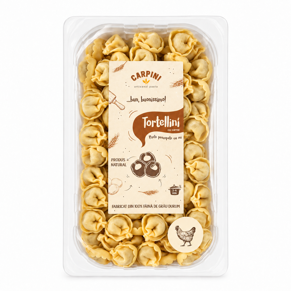 Tortellini cu carne de pui (disponibil pentru acest week-end)
